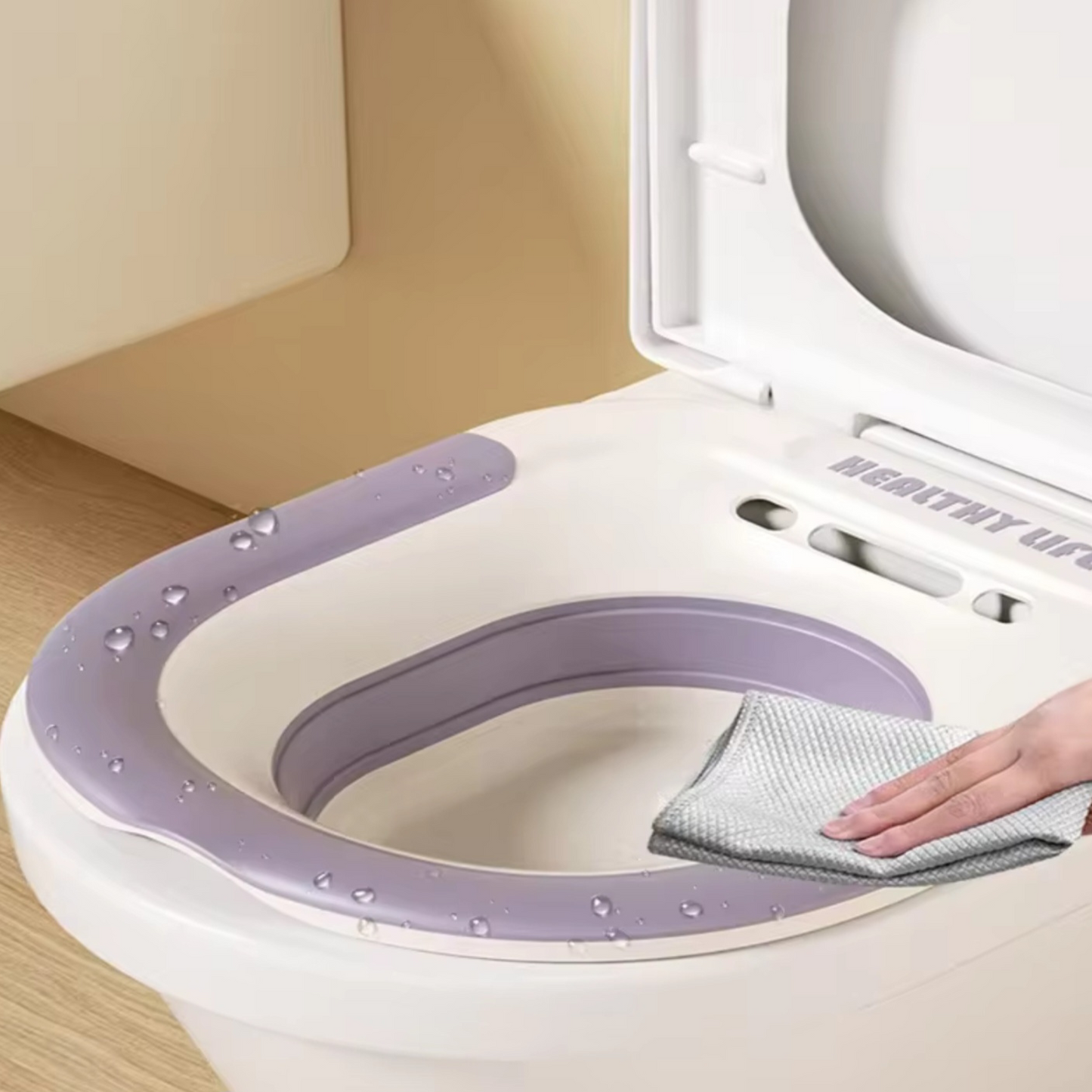 Folding Sitz Bath for Toilet