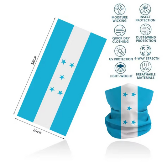 Honduras Flag Neck Gaiter Bandana