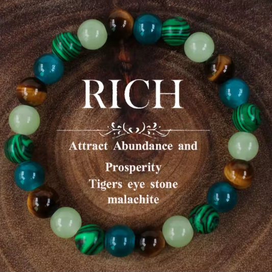 Money Magnet Bracelet – Natural Stones for Wealth & Abundance