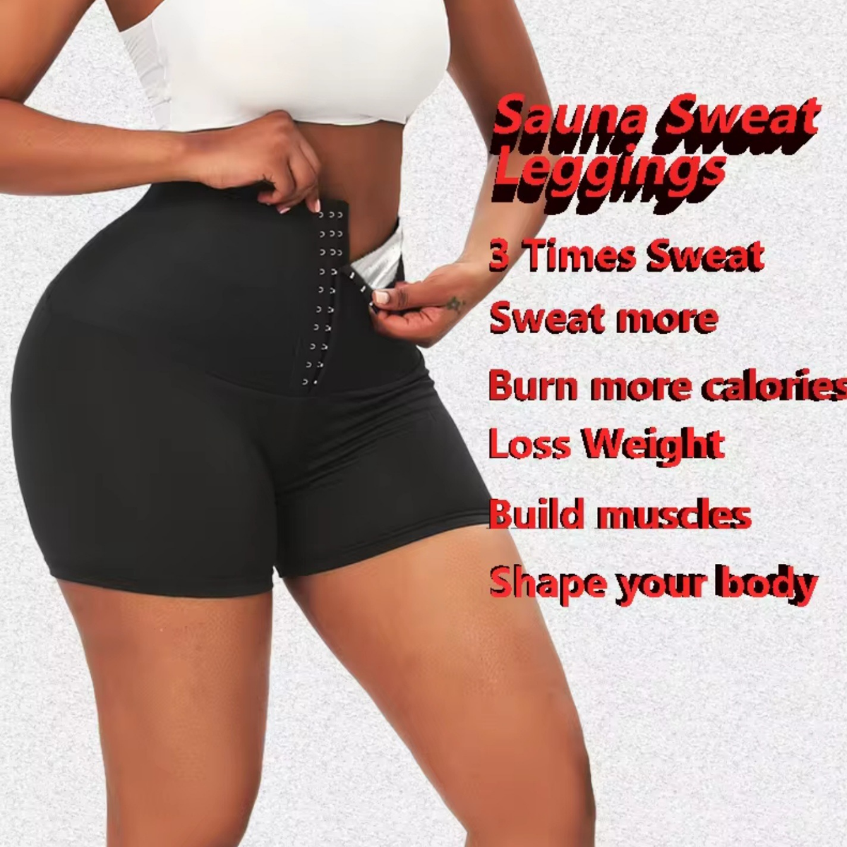 Sweat Sauna Shorts Body Shaper Gridle