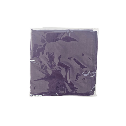 Purple fabric Spiritual Mouchwa
 in clear packaging on a white background