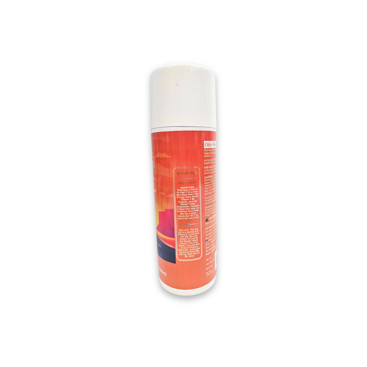 Canned product with a red label on a white background