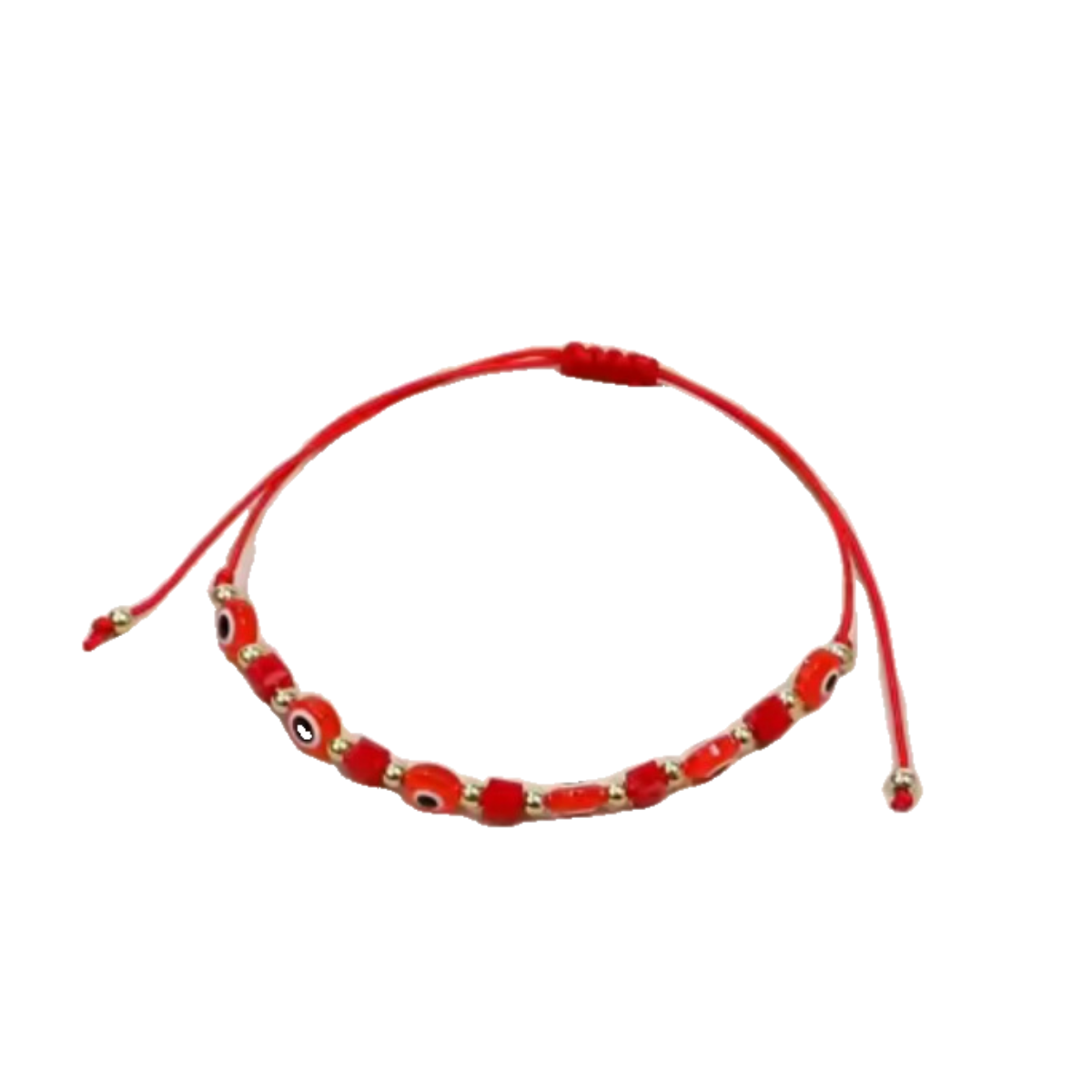 Evil Eye Hand-Knitted Bracelet