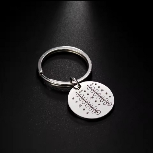 Damballa Weddo Veve Keychain