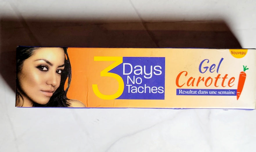 3 Days No Taches Gel Carotte/Carrot