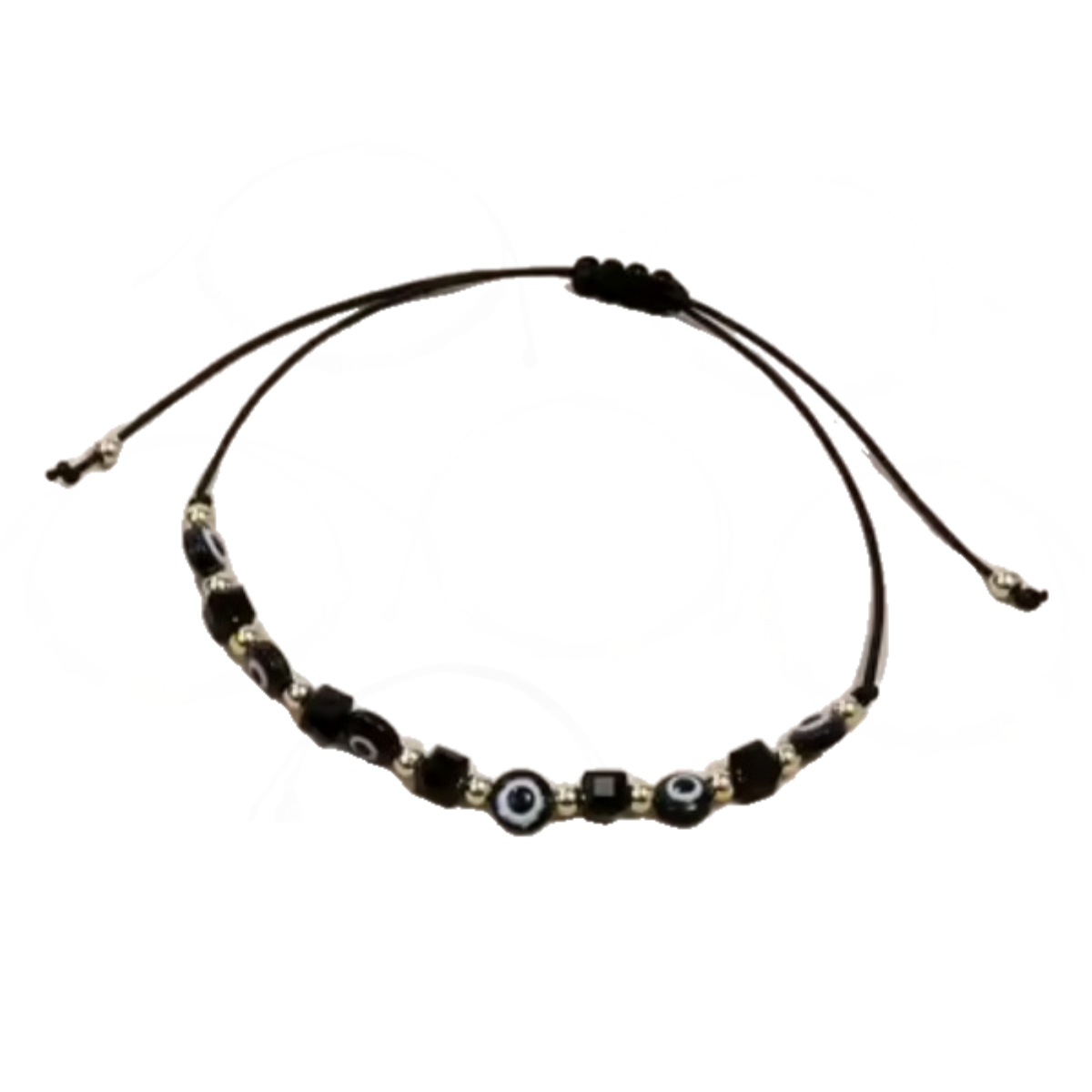 Evil Eye Hand-Knitted Bracelet