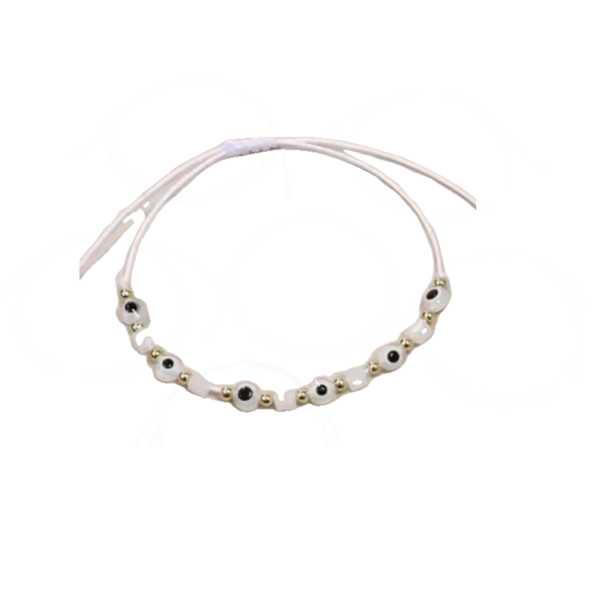 Evil Eye Hand-Knitted Bracelet