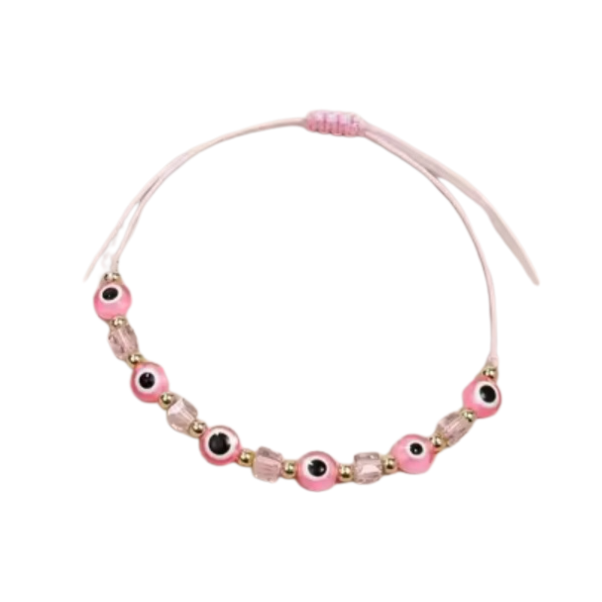 Evil Eye Hand-Knitted Bracelet