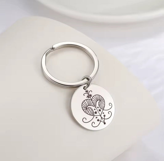 Oshun Yoruba Veve Keychain