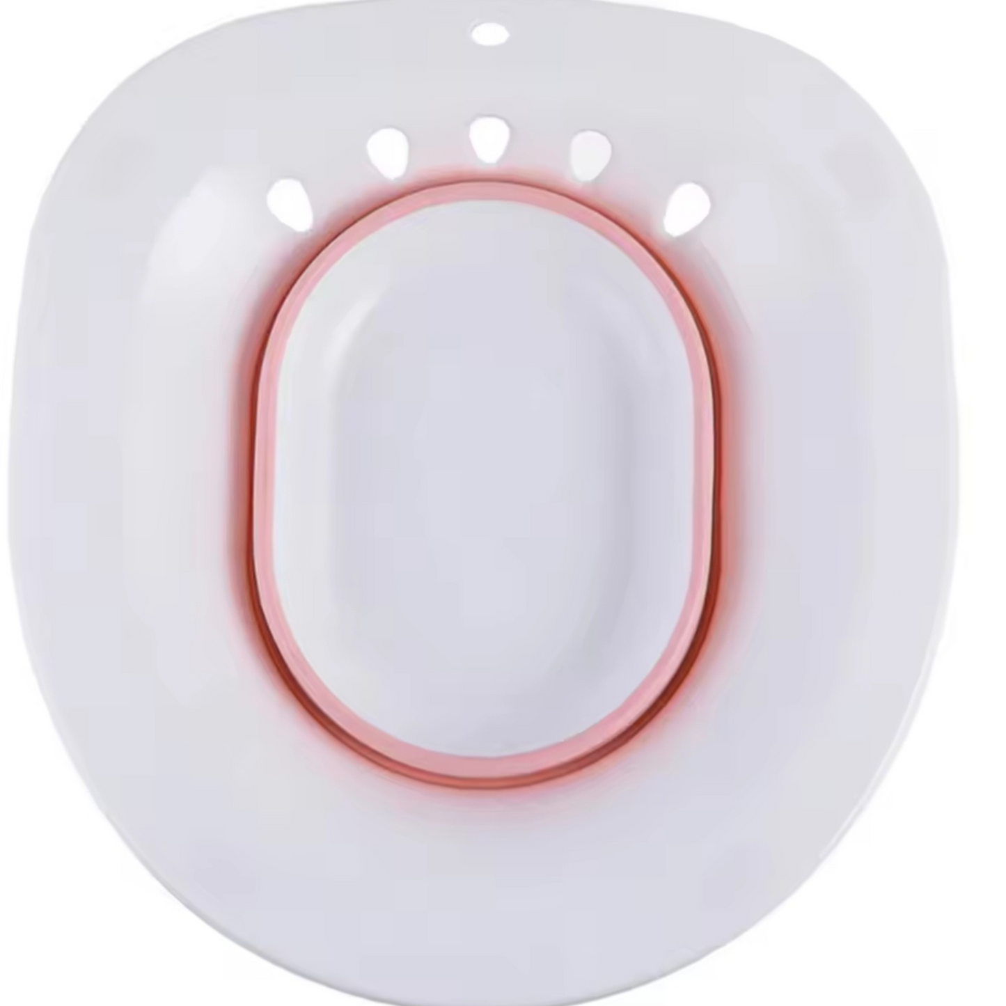 Folding Pink Sitz Bath for Toilet