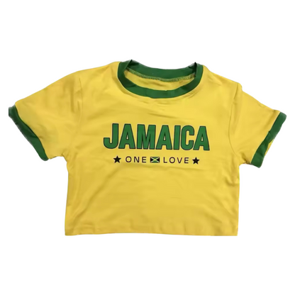 Jamaica One Love Crop Top
