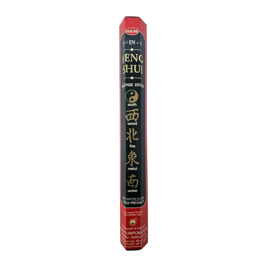 Feng Shui incense stick packaging on a white background