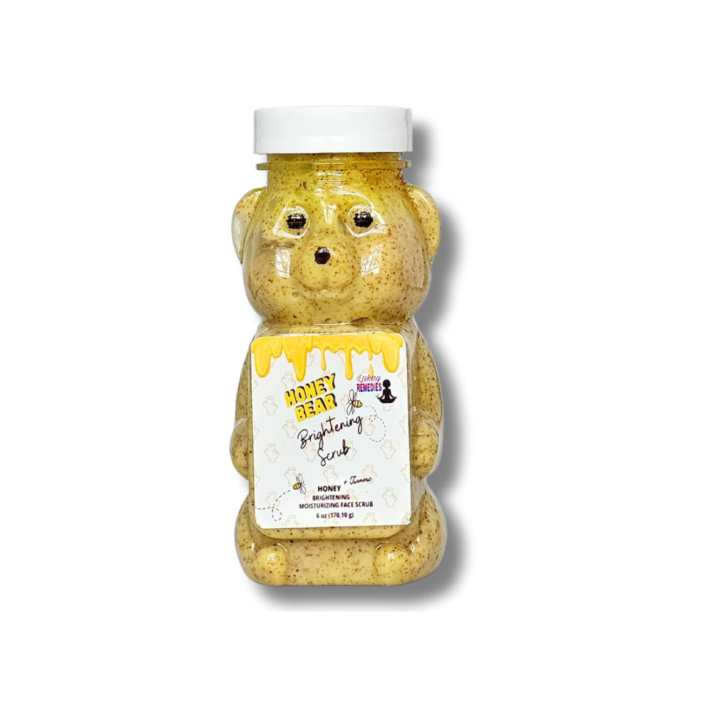 Honey Bear Brightening Turmeric Facial Scrub