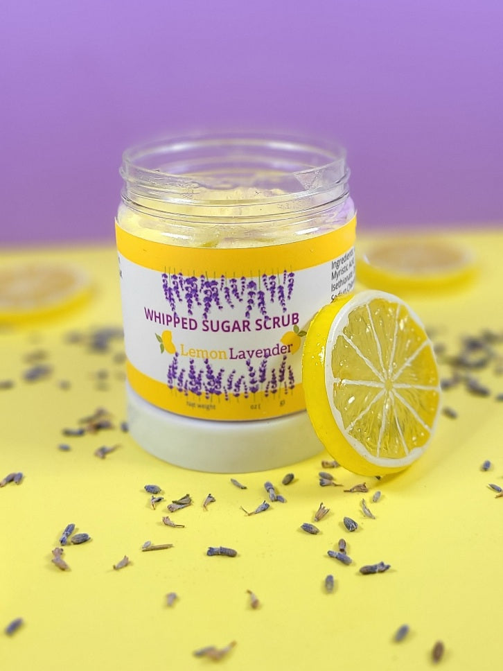 Lemon Lavender Whipped Sugar Scrub