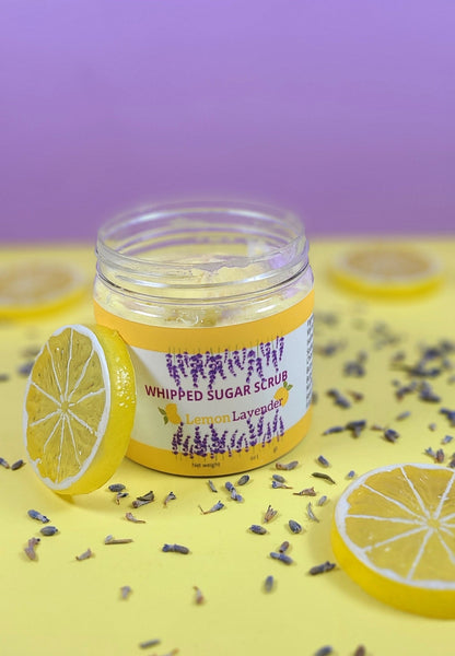 Lemon Lavender Whipped Sugar Scrub