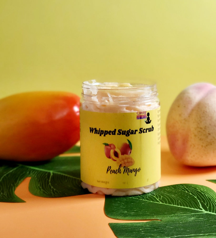 Peach Mango Whipped Sugar Scrub