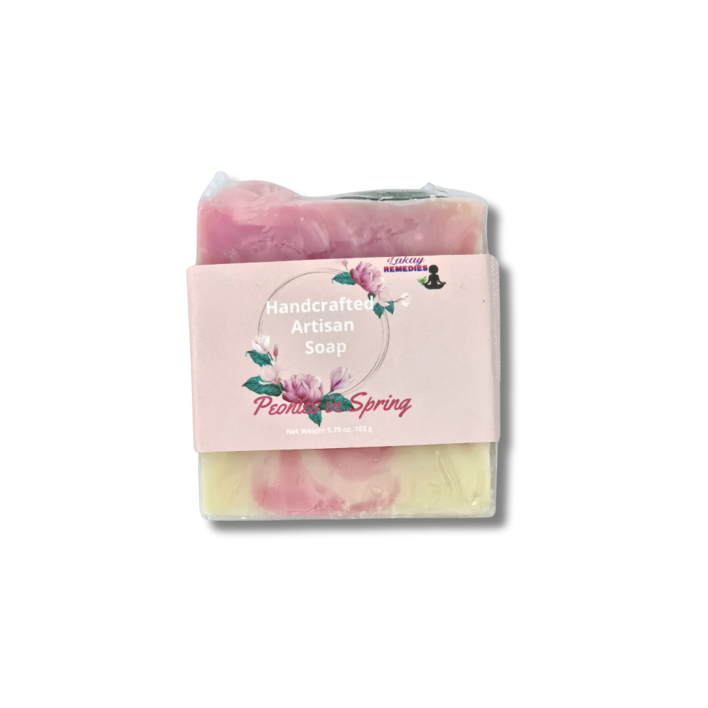 Peonies in Spring Artisan Soap