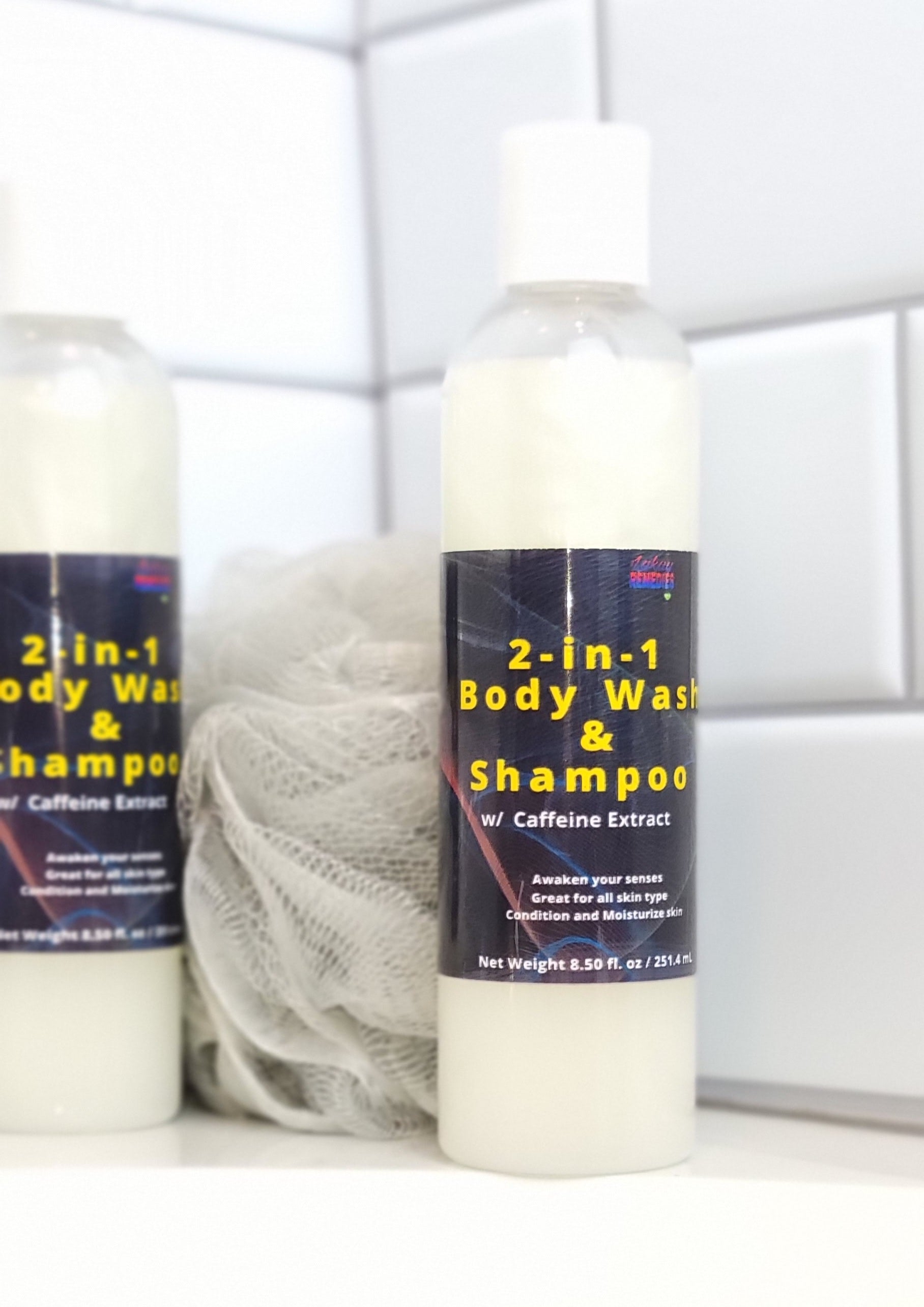 2-in-1 Body Wash & Shampoo w/ Caffeine Extract