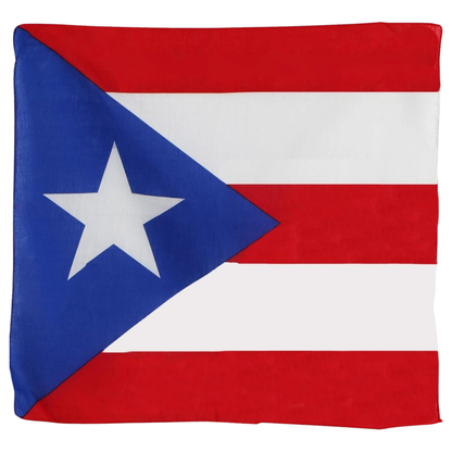 Flag with red, white, and blue colors and a star in the center on a white background