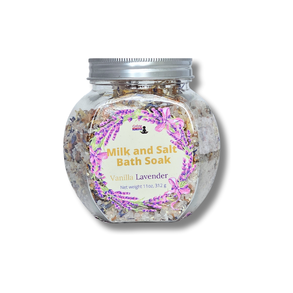 Vanilla Lavender Milk and Salt Bath