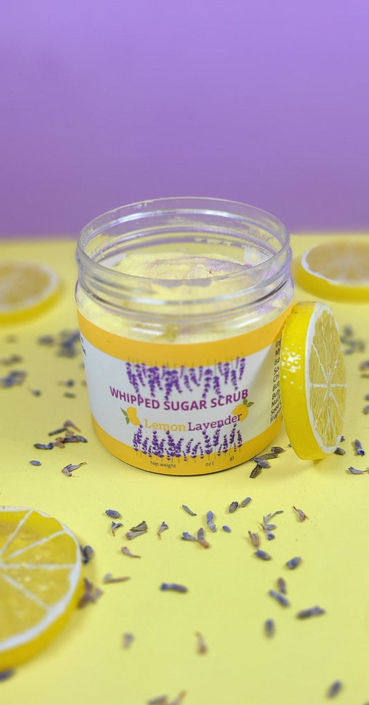 Lemon Lavender Whipped Sugar Scrub