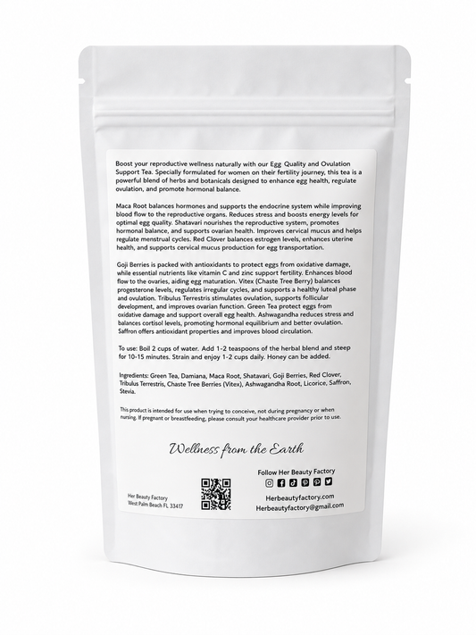 White packaging with text and a QR code on a white background