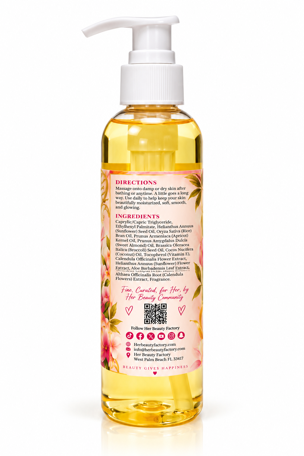 Peachy AF – Peach Mango Body Oil