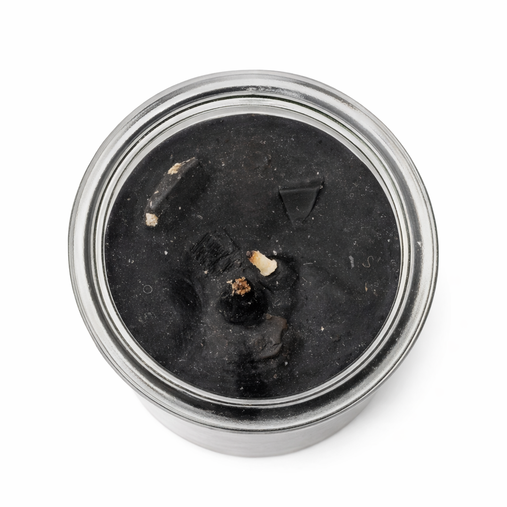 Black Chicken Prepared Candle with Black Tourmaline Quartz