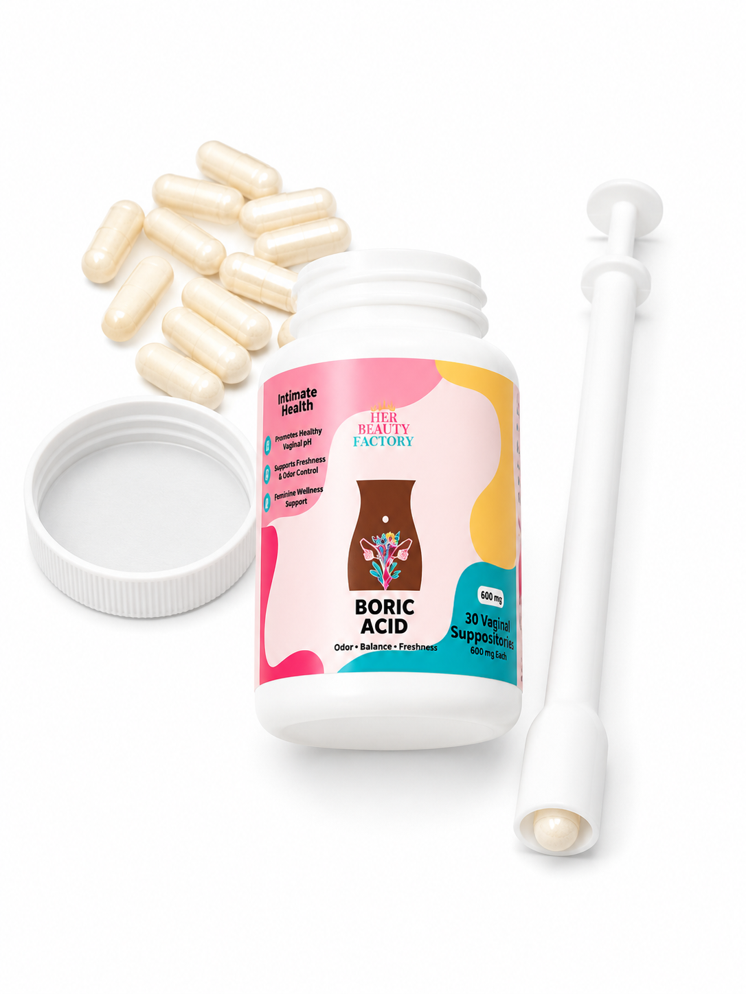 Boric acid bottle & applicator