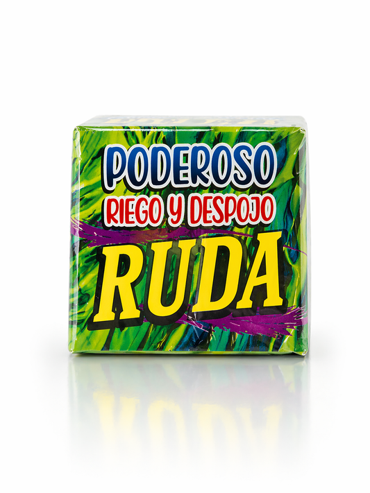 Packaged product with colorful text and design on a white background