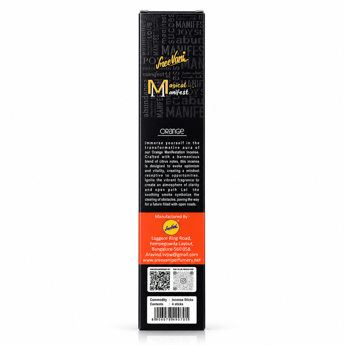 Magical Manifest Orange Opportunity Incense Sticks on a white background 