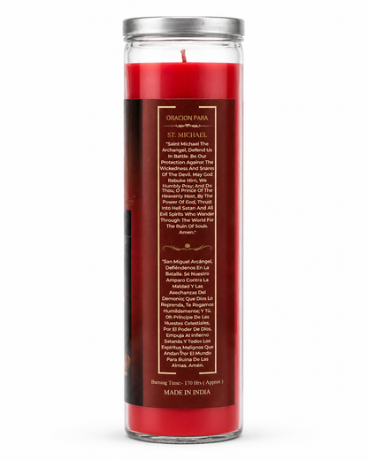 St. Michael Crystal Intention Prepared Candle