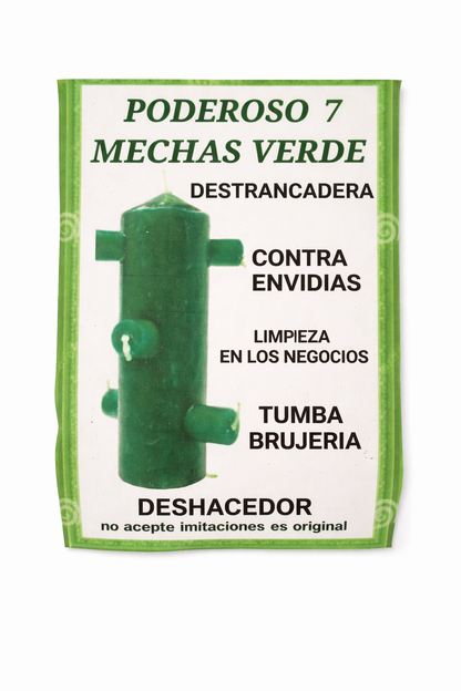 Green device with text on a white background