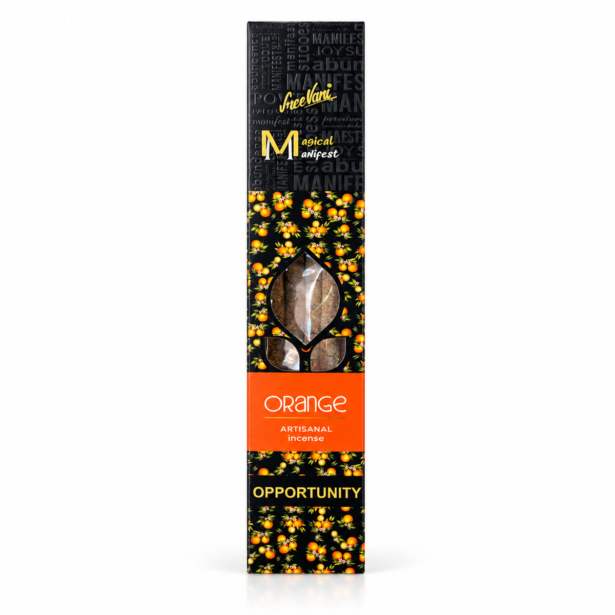 Magical Manifest Orange Opportunity Incense Sticks on a white background 