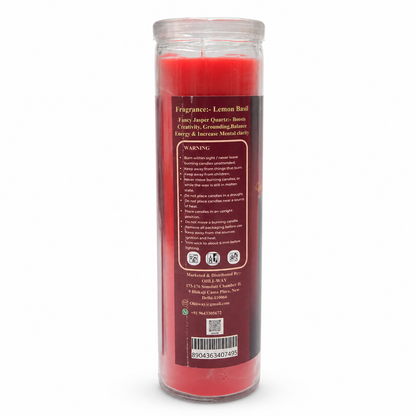 St. Michael Crystal Intention Prepared Candle