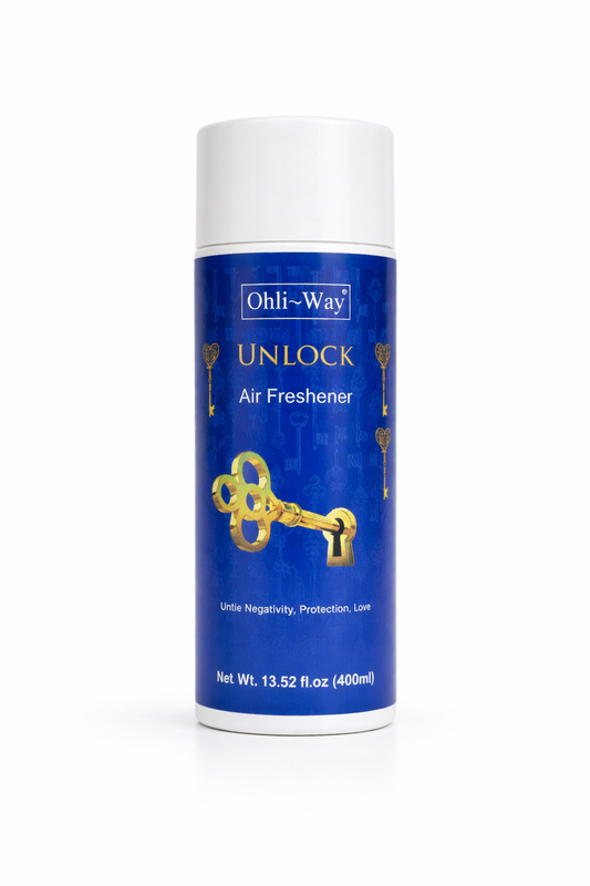 Ohli-Way Unlock air freshener can on a white background