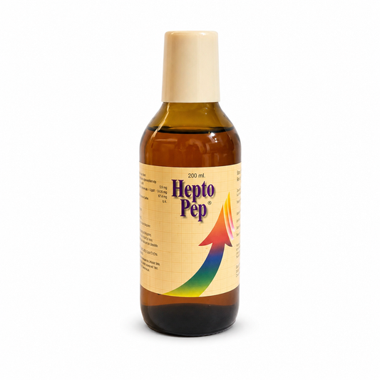 HeptoPep bottle on a white background