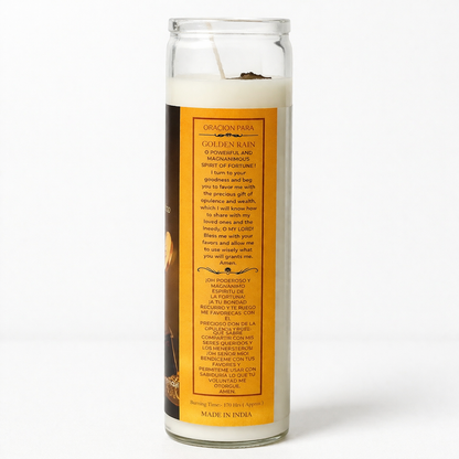 Golden Rain Prepared Candle