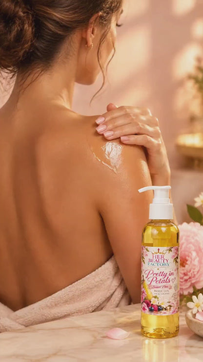 Pretty in Petals Sweet Pea Luxury Scented Body Oil