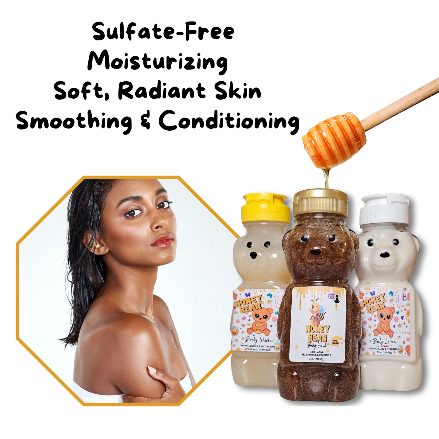 Honey Bear Moisturizing Body Care Set