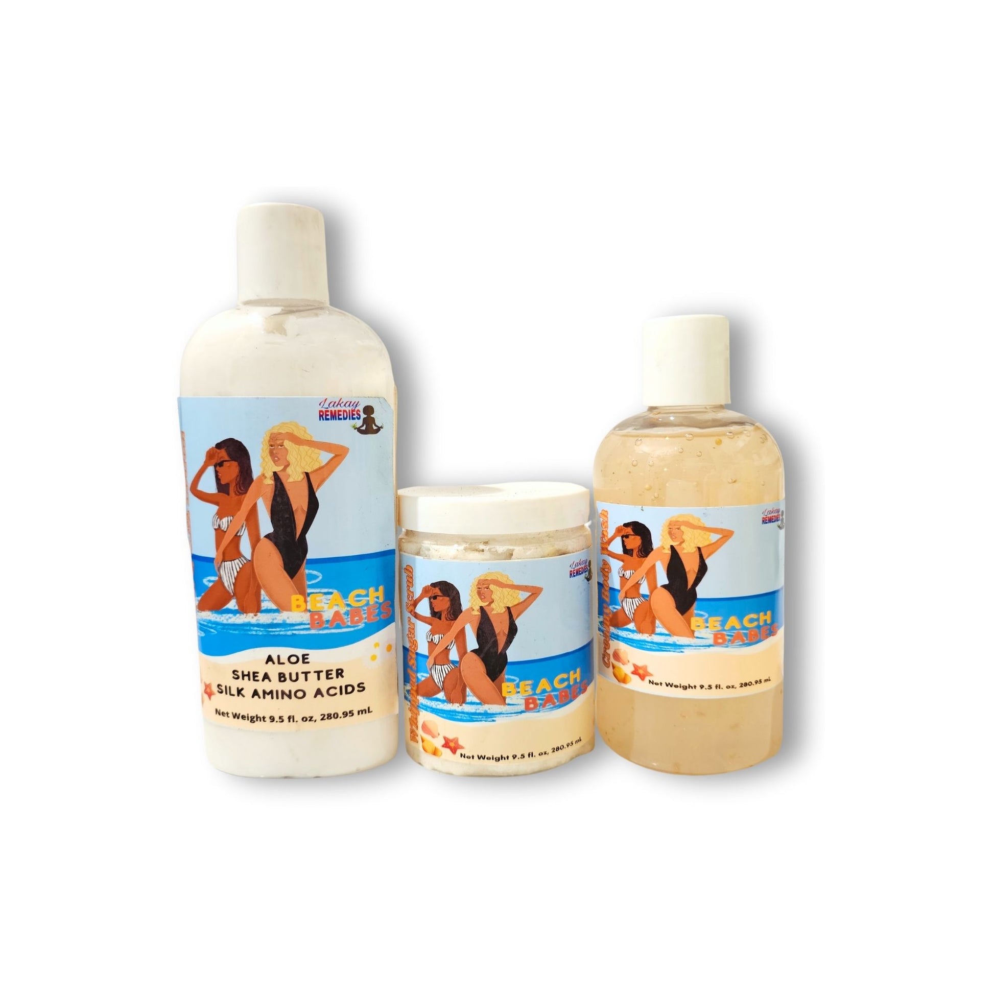 Beach Babes Body Wash, Lotion & Whipped Sugar Scrub