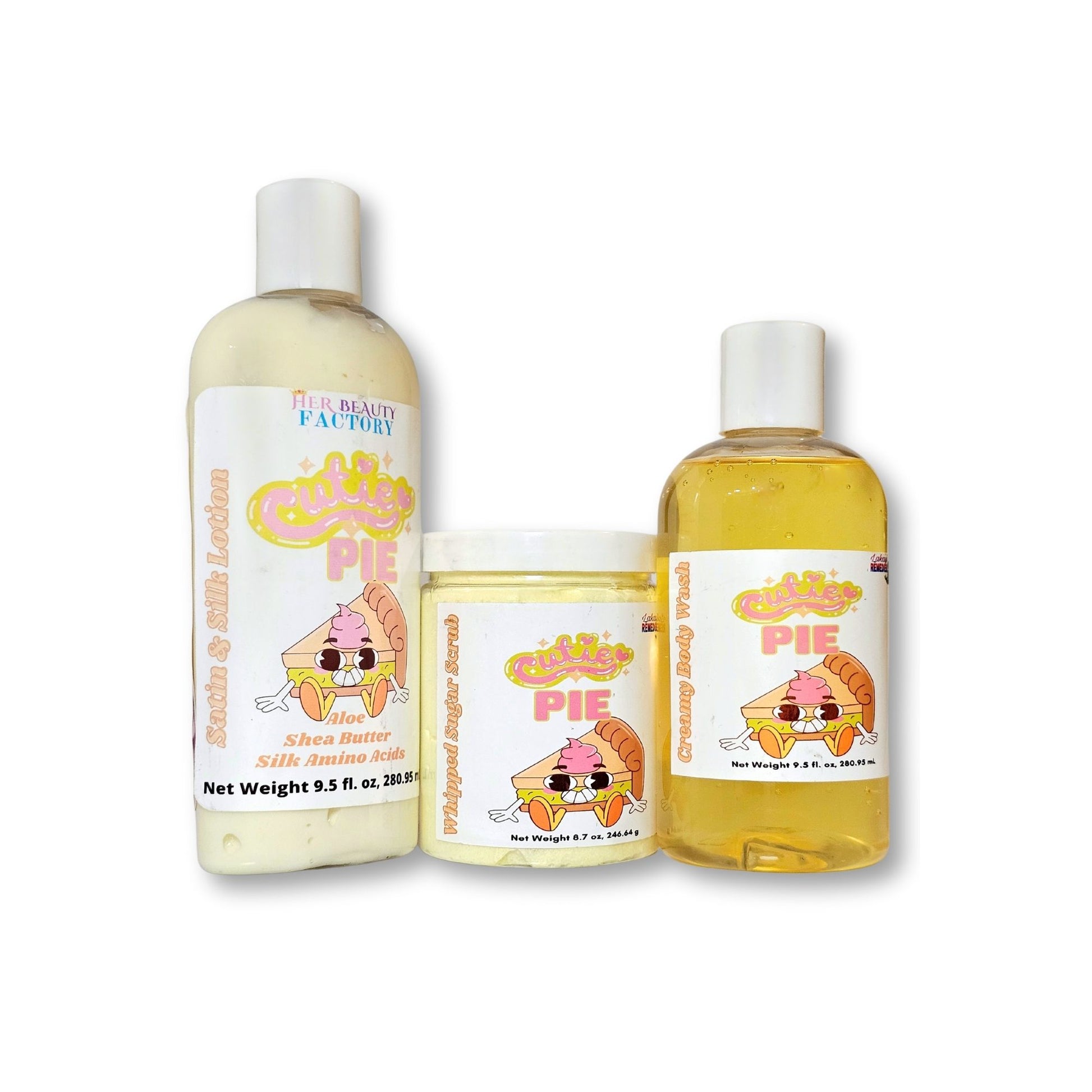 Cutie Pie Body Wash, Lotion & Whipped Sugar Scrub