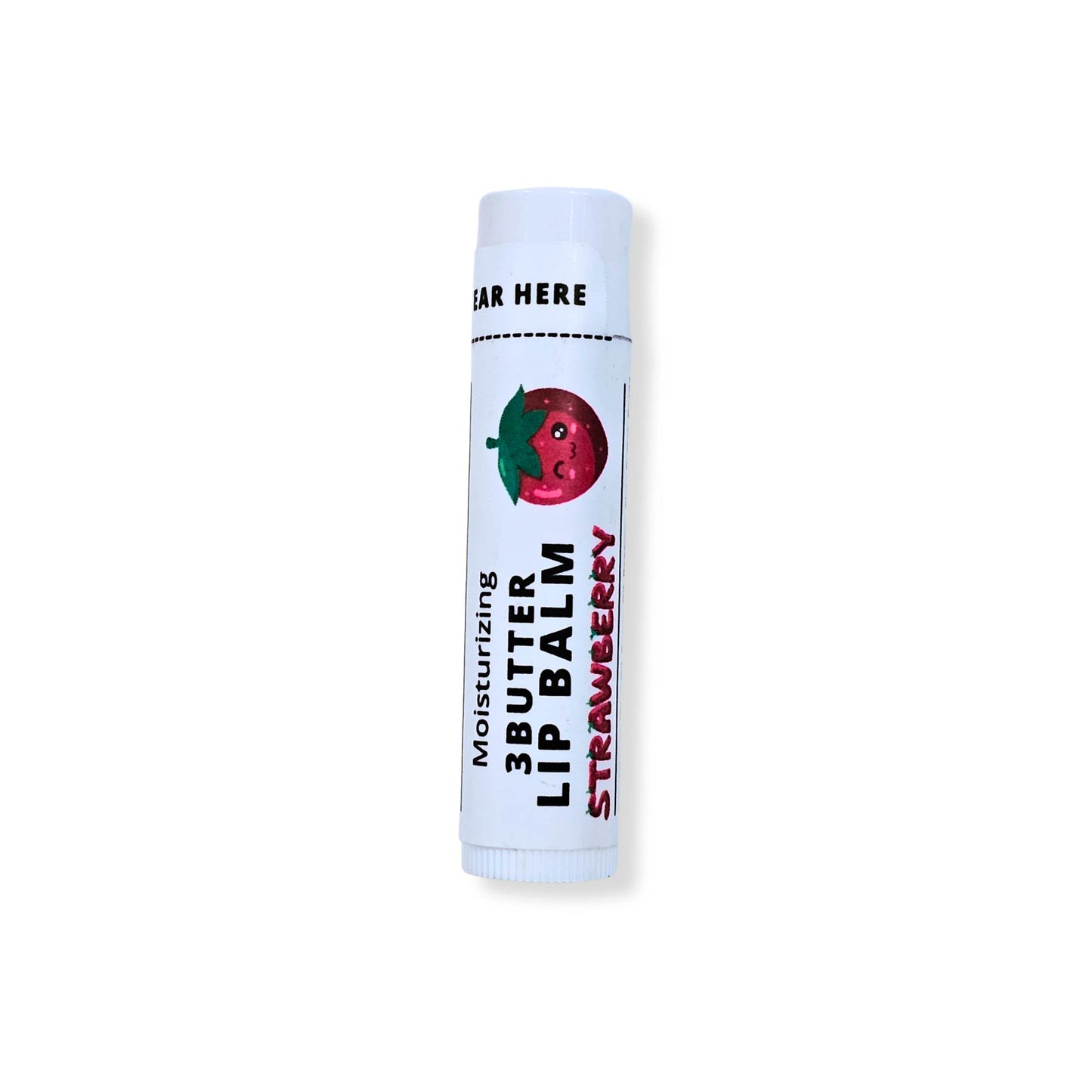 3 Butter Strawberry Lip Balm